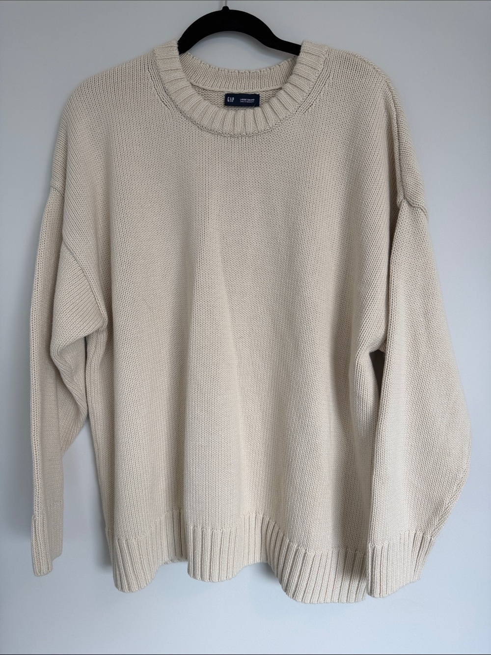NWT GAP Cream Crewneck Chunky Knit Sweater